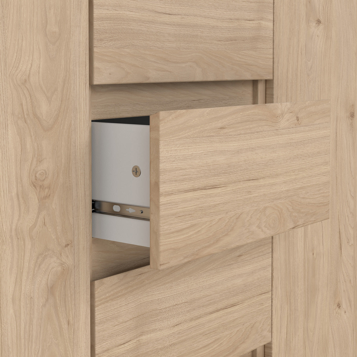 Wooden Sideboard With 2 Doors And 4 Drawers - Naia