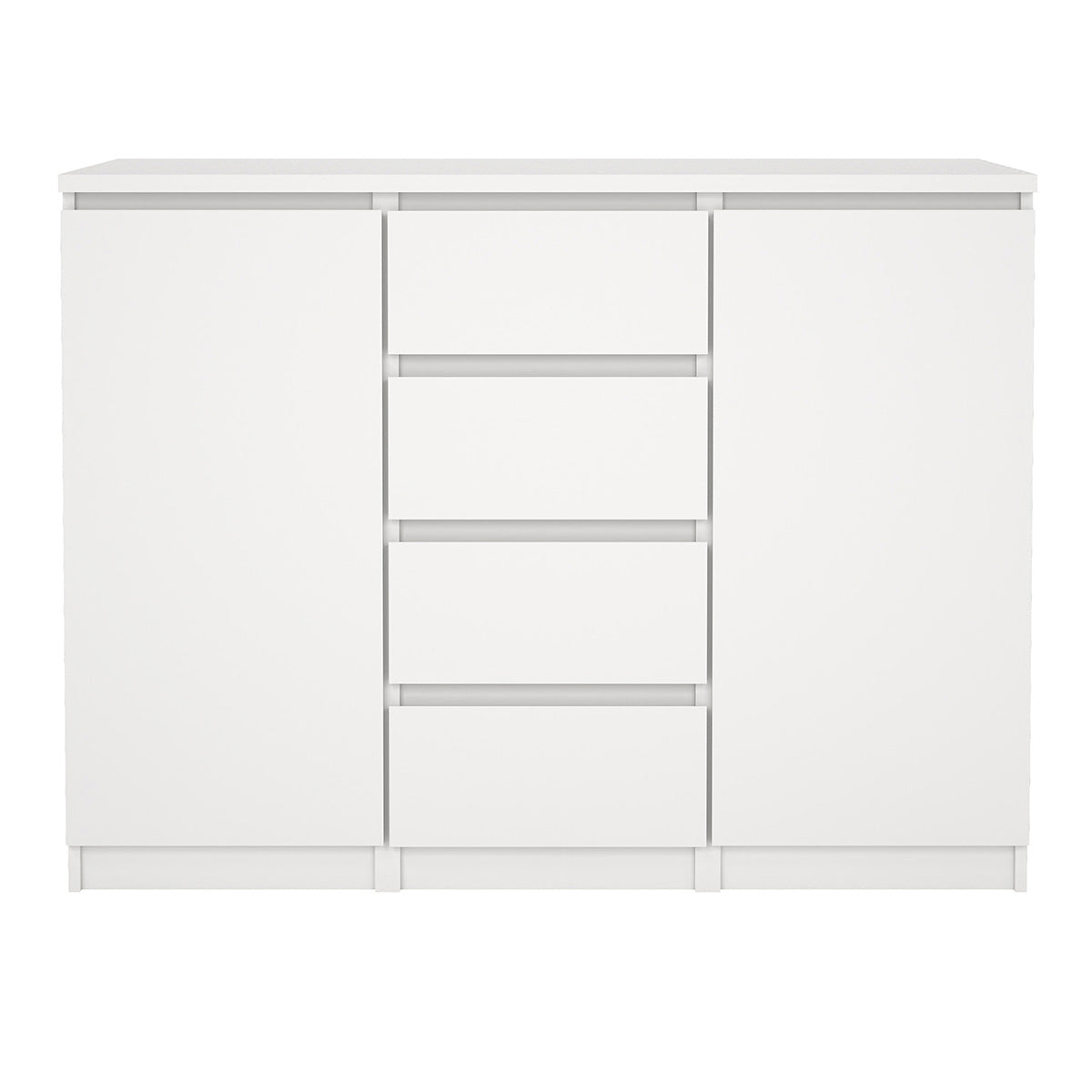 Wooden Sideboard With 2 Doors And 4 Drawers - Naia