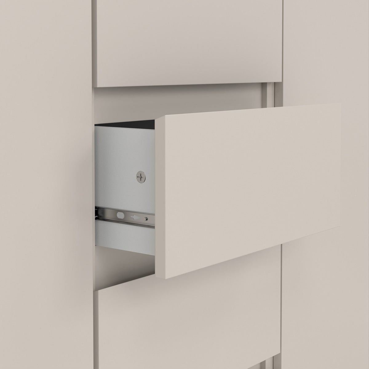 Wooden Sideboard With 2 Doors And 4 Drawers - Naia