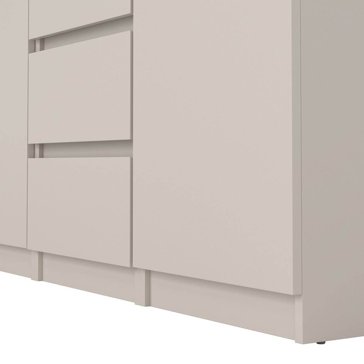 Wooden Sideboard With 2 Doors And 4 Drawers - Naia