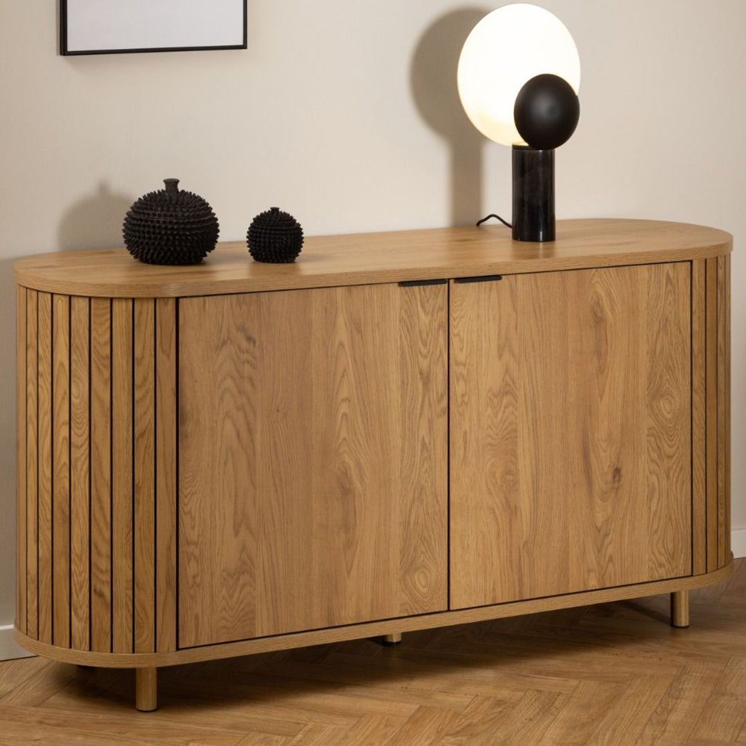Wooden Sideboard With 2 Doors - Colima