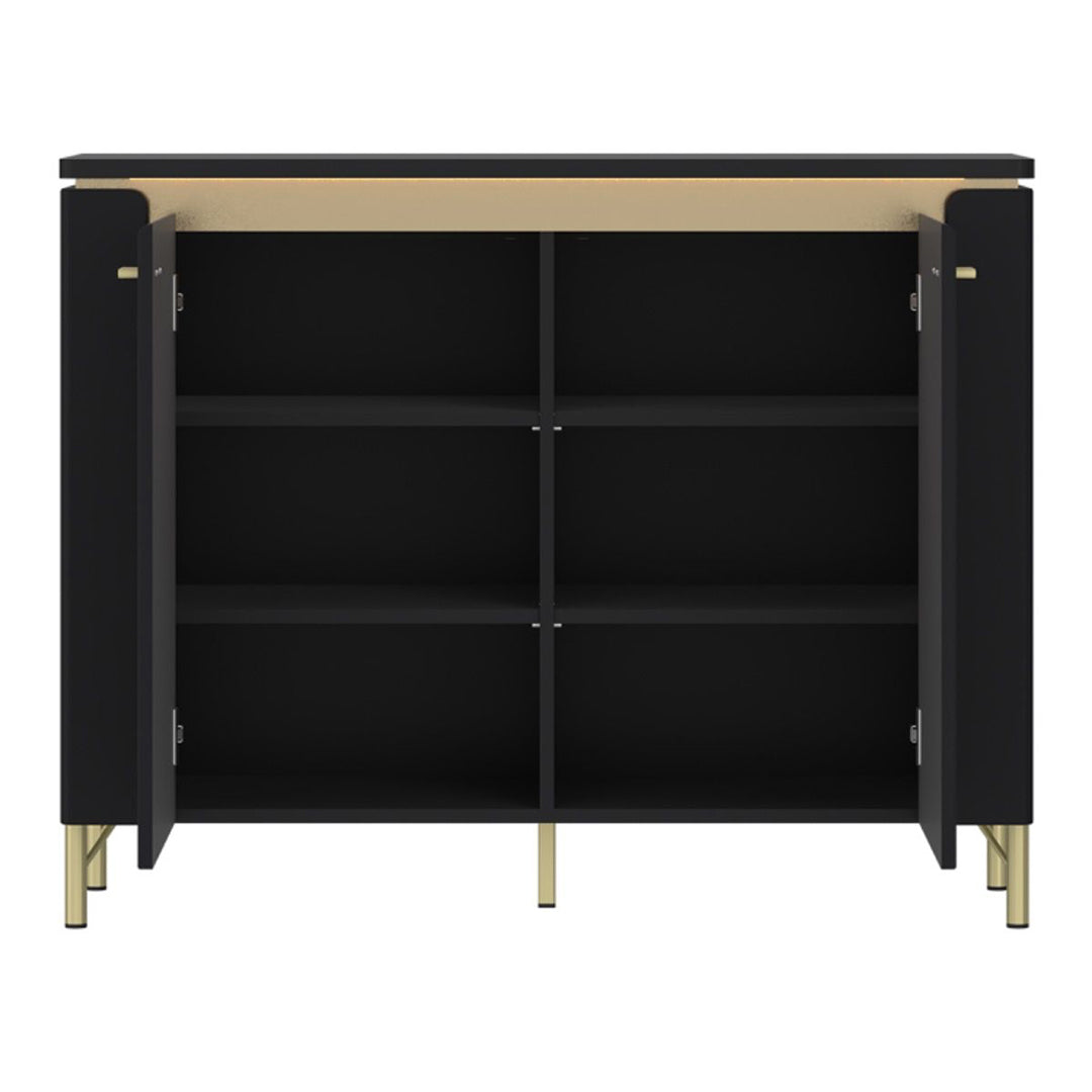 Wooden Sideboard With 2 Doors - Genoa