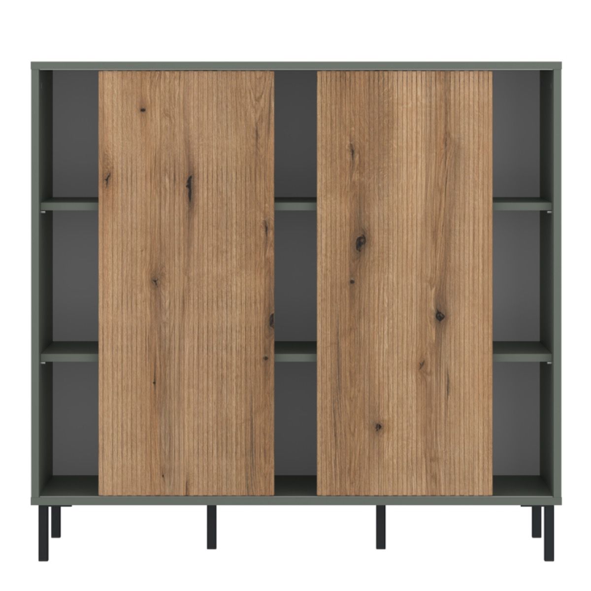 Wooden Sideboard With 2 Handless Sliding Doors - Darwin