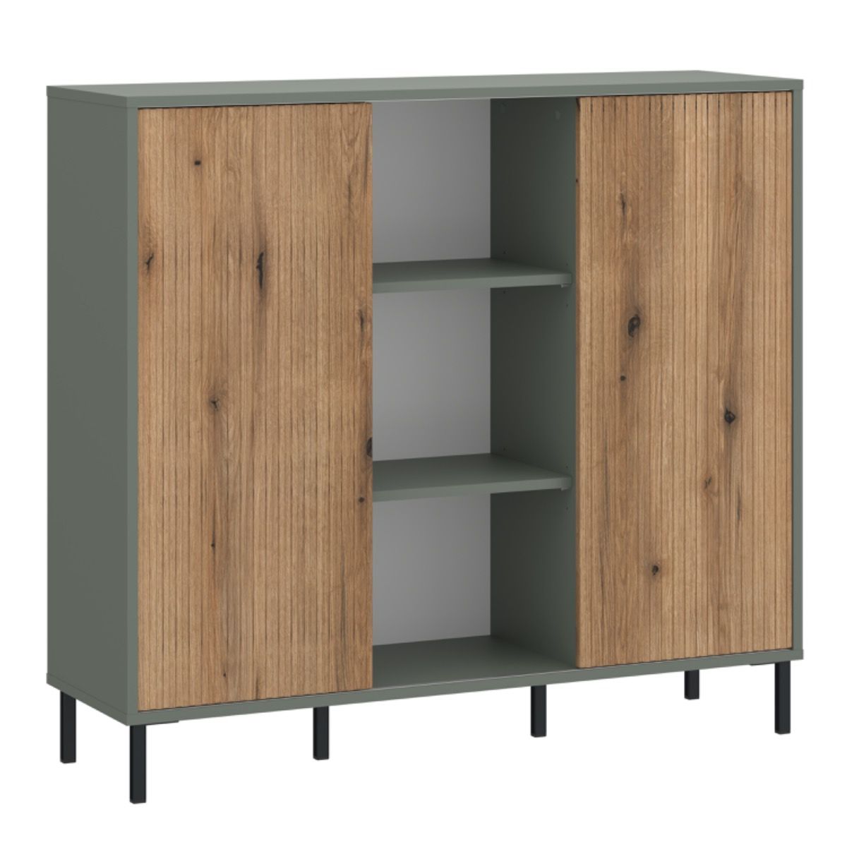 Wooden Sideboard With 2 Handless Sliding Doors - Darwin
