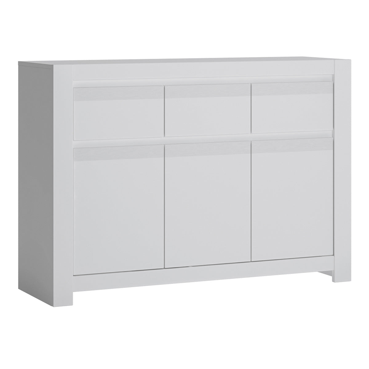 Wooden Sideboard With 3 Door And 3 Drawers - Novi