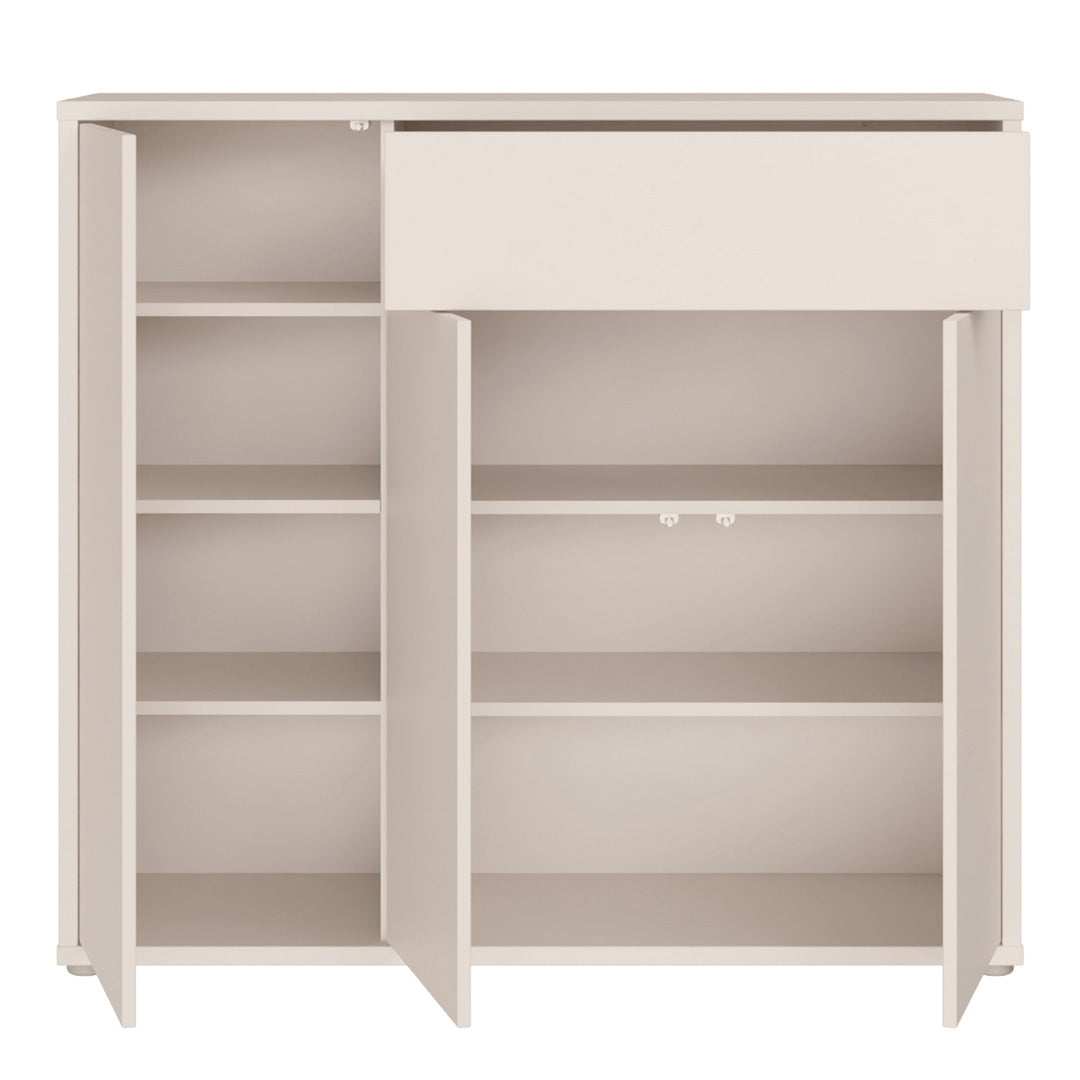 Wooden Sideboard With 3 Doors And 1 Drawer - Alice Springs
