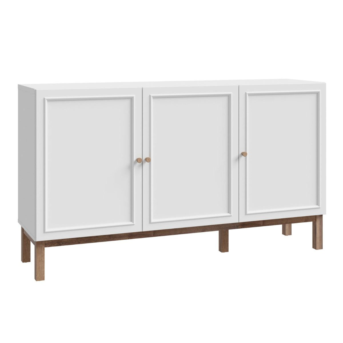 Wooden Sideboard With 3 Doors And 1 Drawer - Wensley