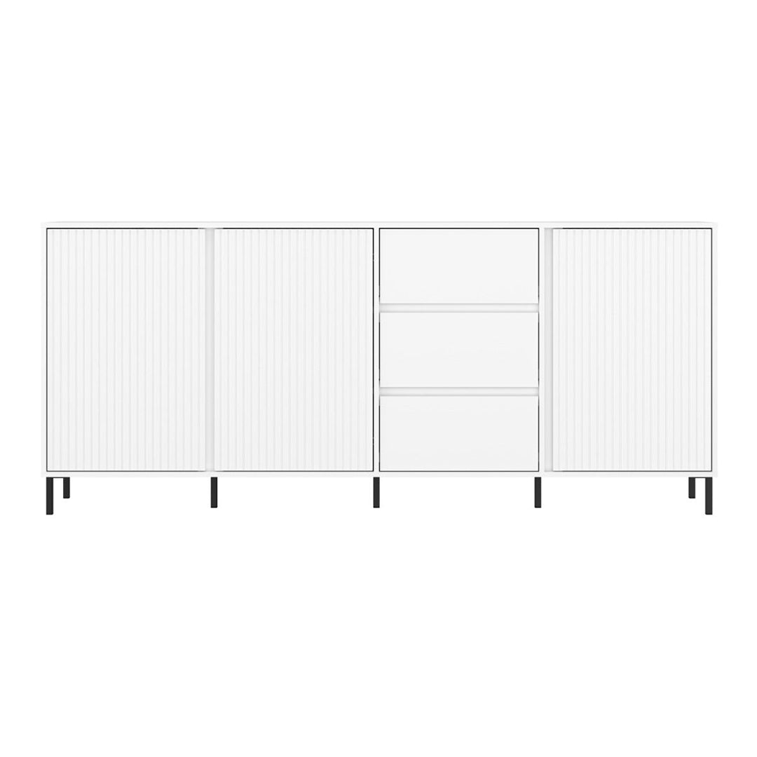 Wooden Sideboard With 3 Doors And 3 Drawers - Avenale