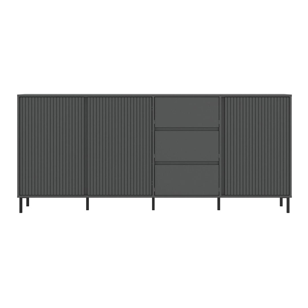 Wooden Sideboard With 3 Doors And 3 Drawers - Avenale