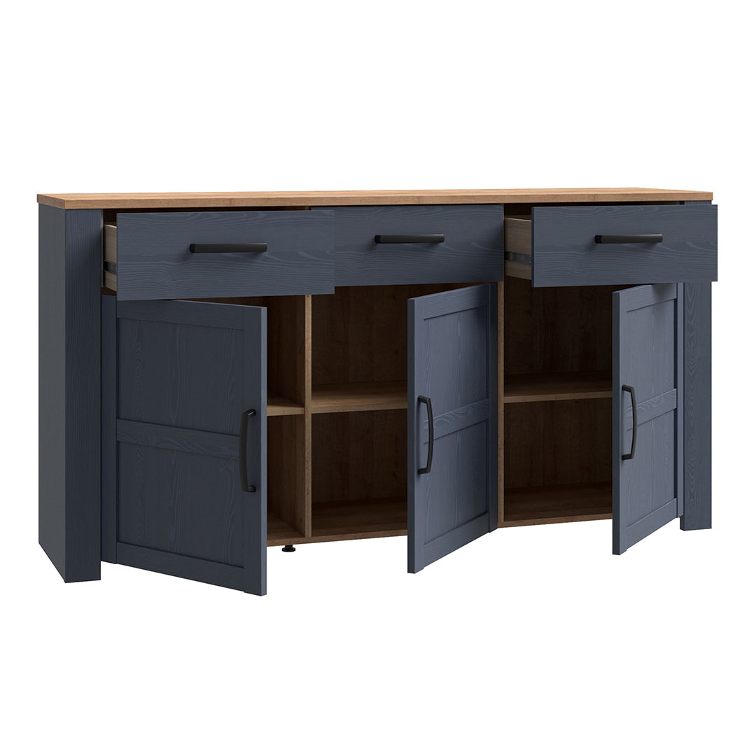 Wooden Sideboard With 3 Doors And 3 Drawers - Bohol