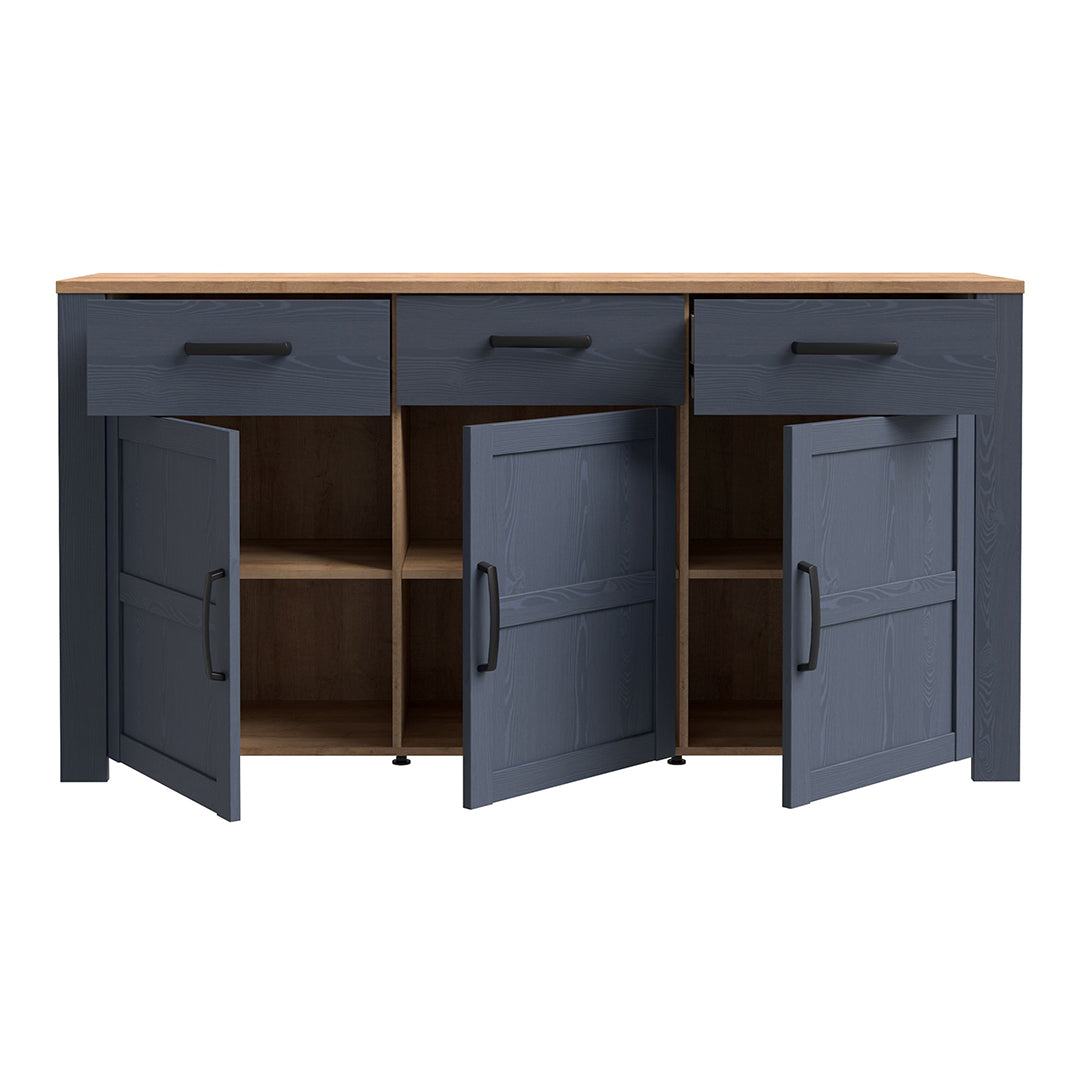 Wooden Sideboard With 3 Doors And 3 Drawers - Bohol