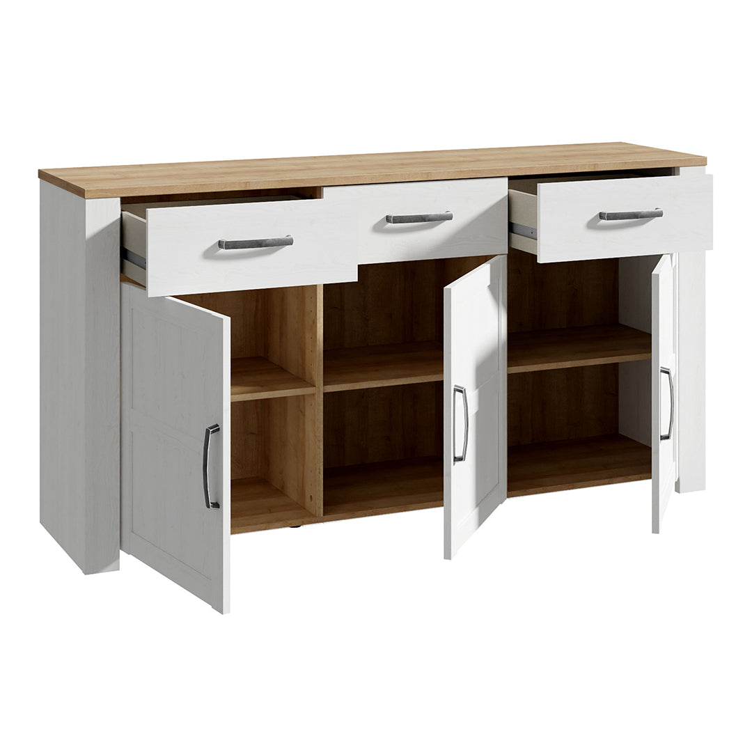 Wooden Sideboard With 3 Doors And 3 Drawers - Bohol