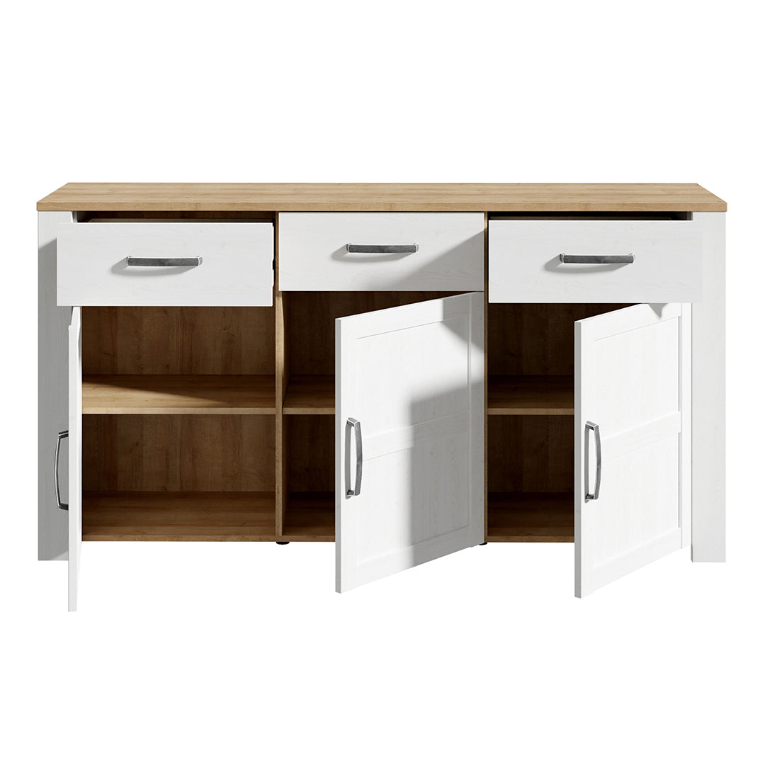 Wooden Sideboard With 3 Doors And 3 Drawers - Bohol