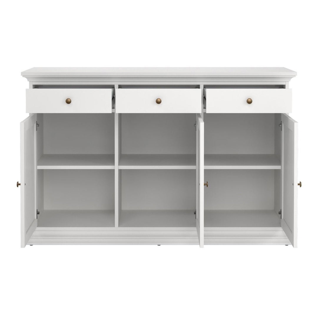 Wooden Sideboard With 3 Doors And 3 Drawers - Paris