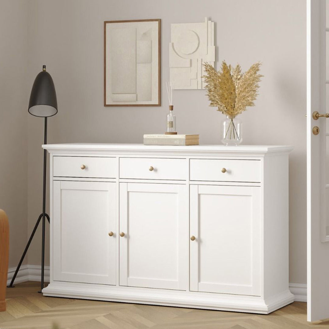 Wooden Sideboard With 3 Doors And 3 Drawers - Paris