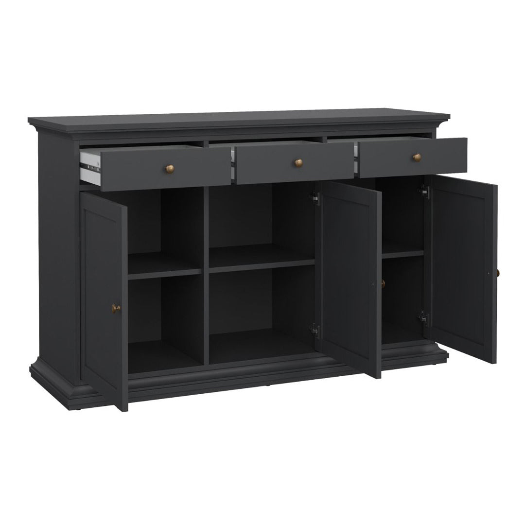 Wooden Sideboard With 3 Doors And 3 Drawers - Paris