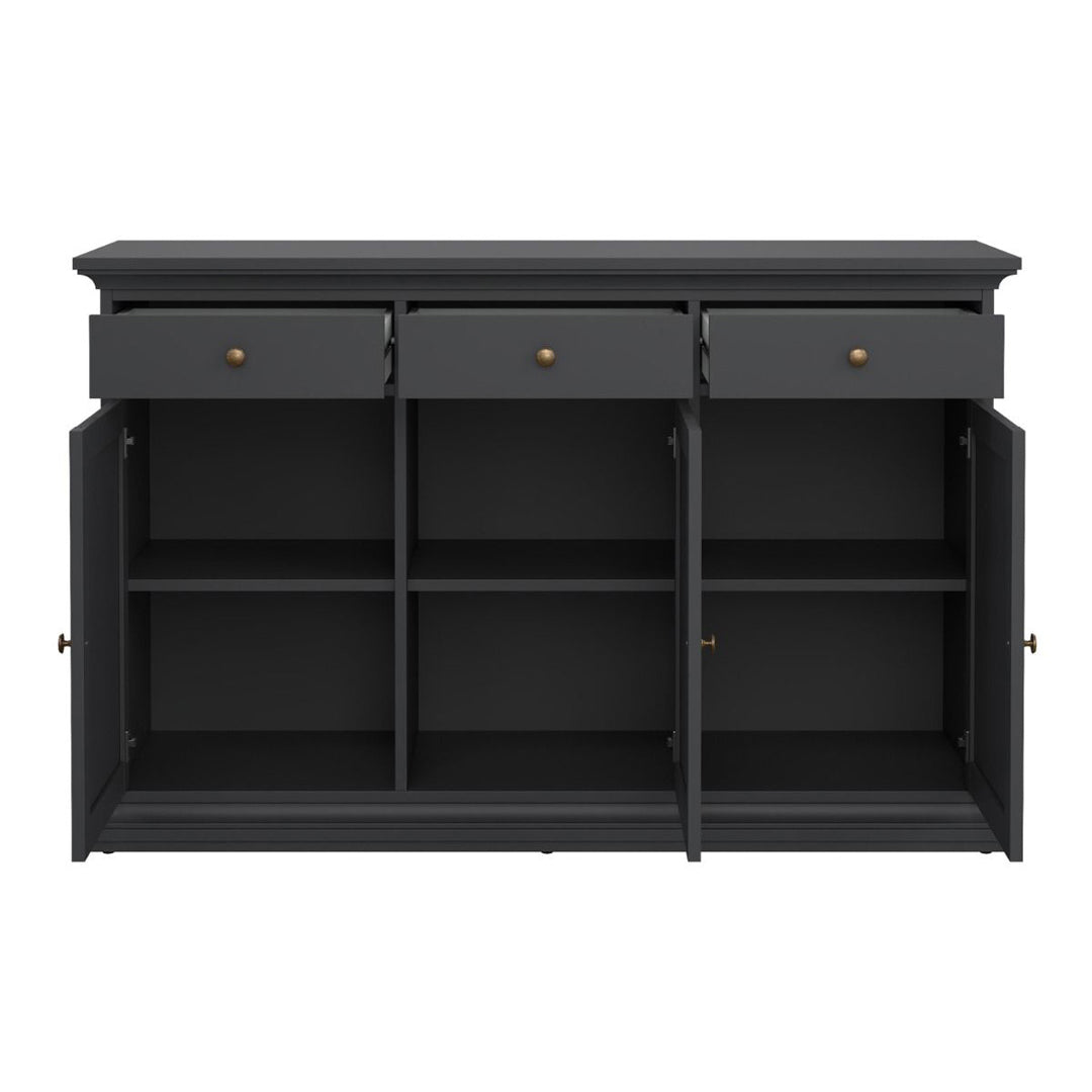 Wooden Sideboard With 3 Doors And 3 Drawers - Paris