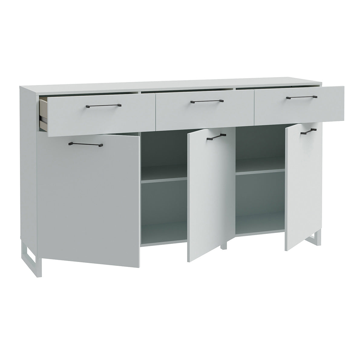 Wooden Sideboard With 3 Doors And 3 Drawers - Sali