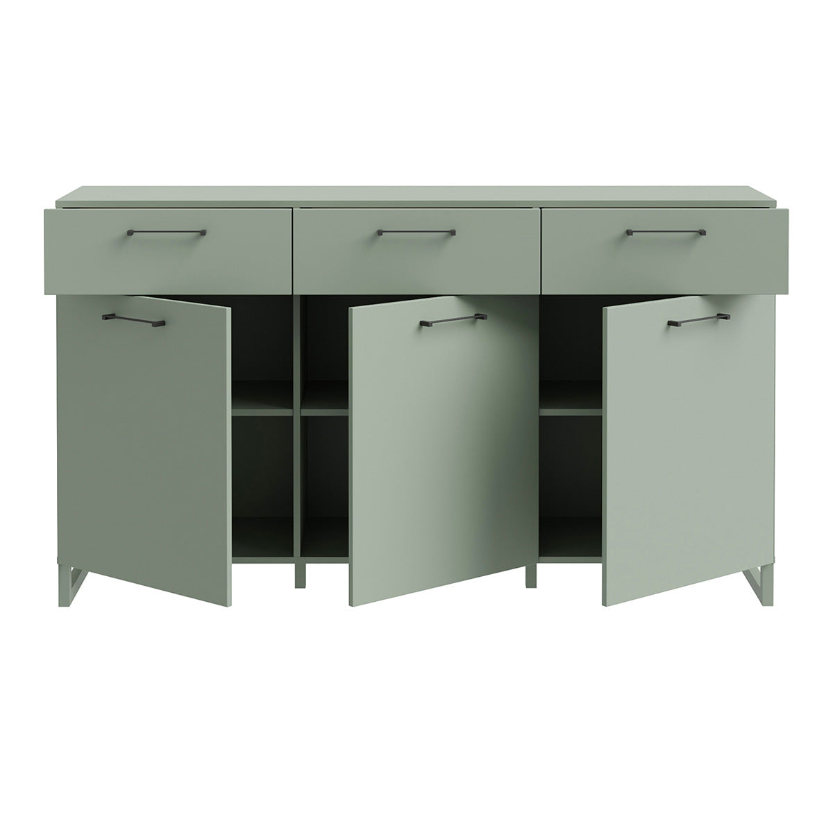 Wooden Sideboard With 3 Doors And 3 Drawers - Sali