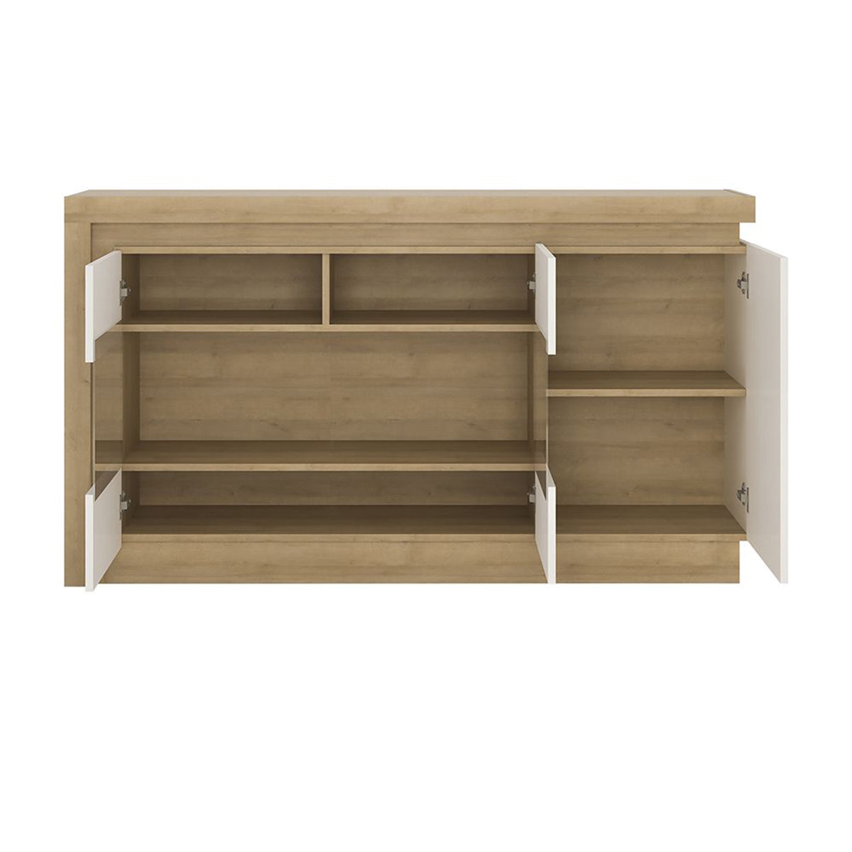 Wooden Sideboard With 3 Doors And LED Lights - Lyon