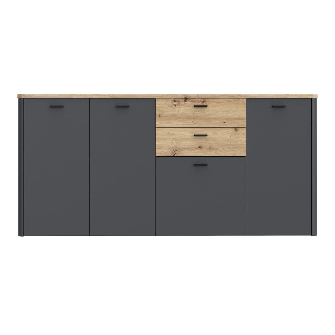 Wooden Sideboard With 4 Doors And 2 Drawers - Klara