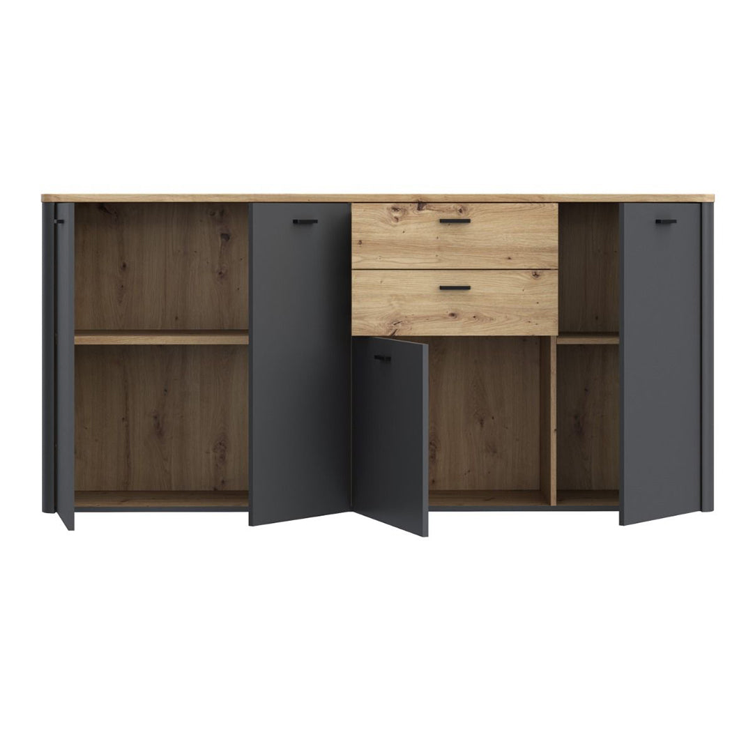 Wooden Sideboard With 4 Doors And 2 Drawers - Klara