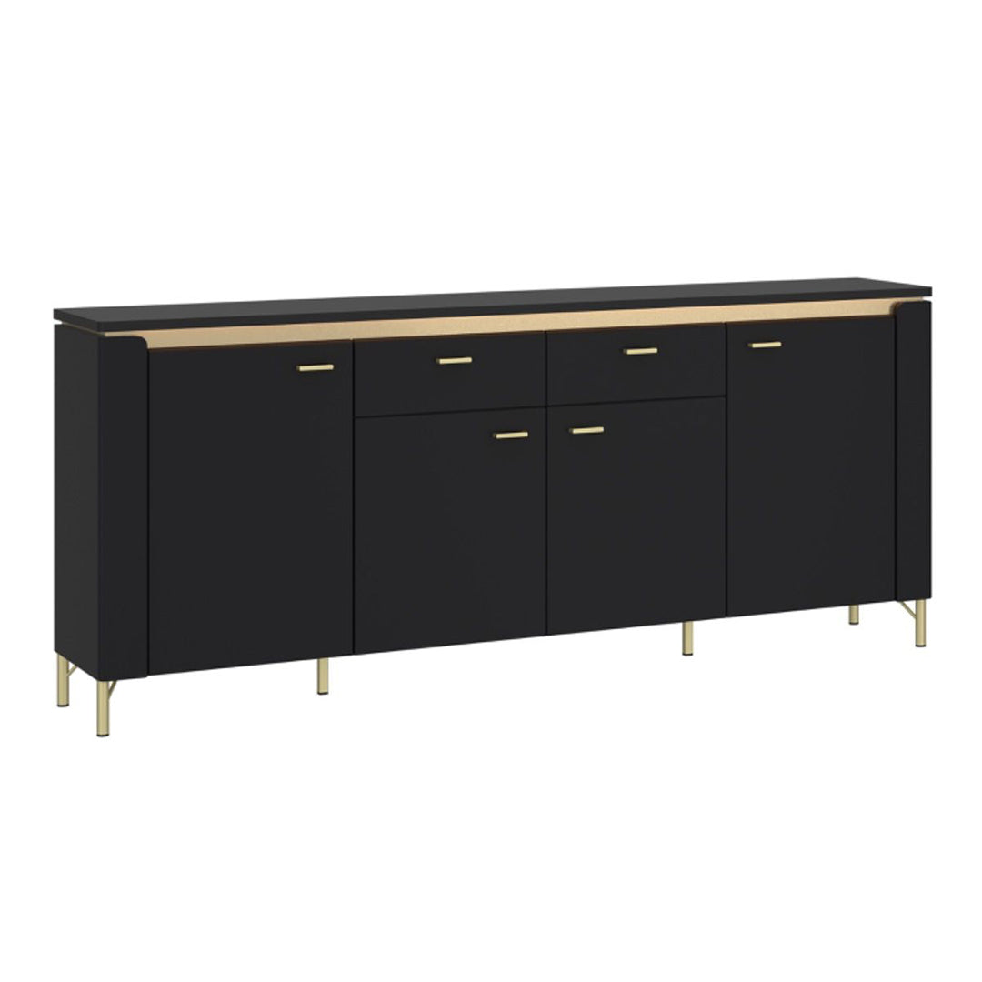 Wooden Sideboard With 4 Doors And 2 Drawers - Genoa