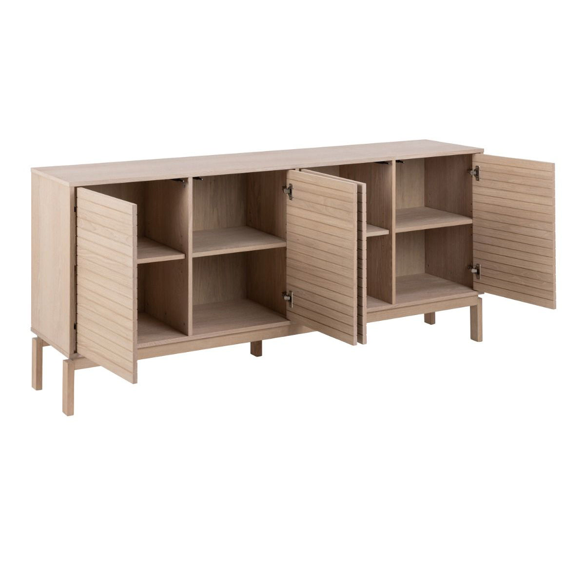 Wooden Sideboard With 4 Doors - Linley