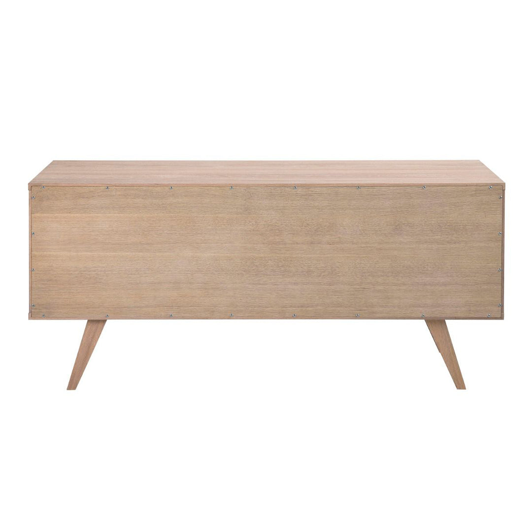 Wooden Sideboard With 4 Drawers And Sliding Door - A-Line