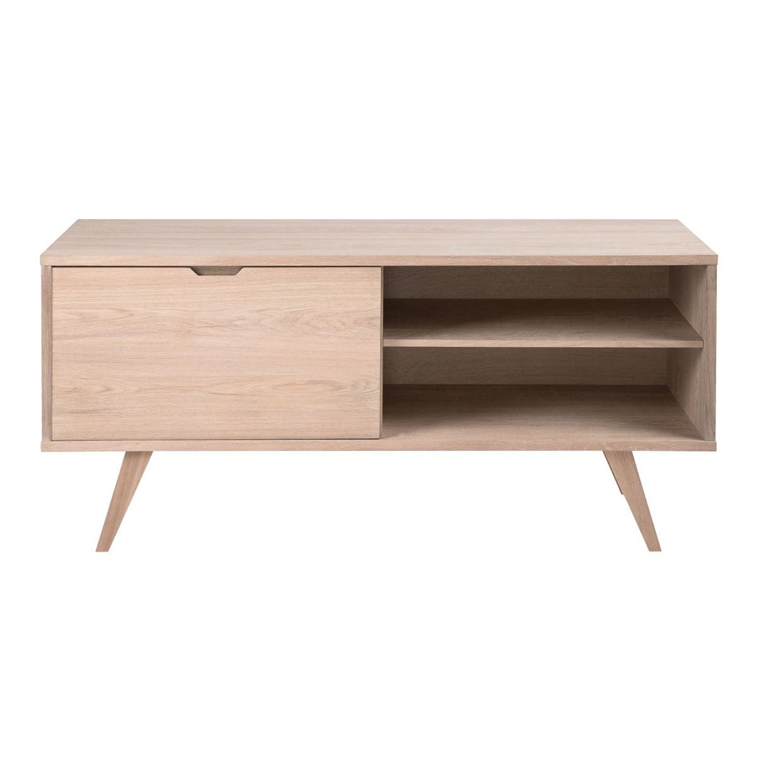 Wooden Sideboard With 4 Drawers And Sliding Door - A-Line