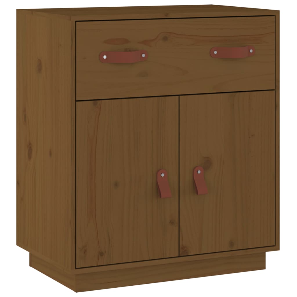 Wooden Sideboard 65.5cm Wide With 2 Doors 1 Drawer - Vantage Home