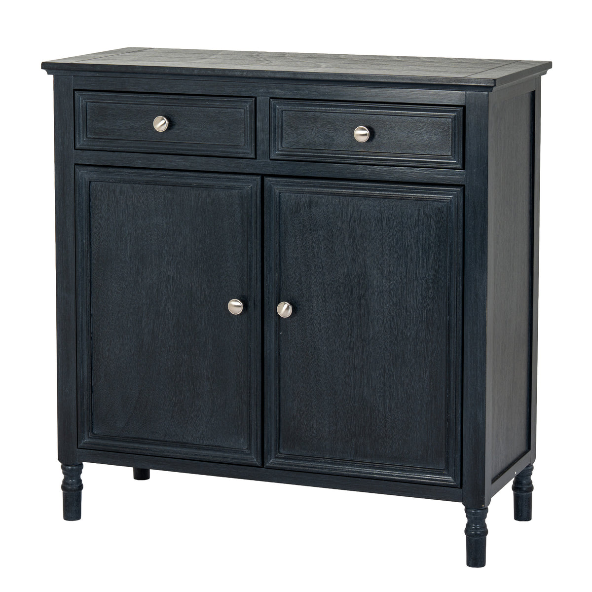 Wooden Sideboard 80cm Wide With 2 Doors And 2 Drawers - Contour