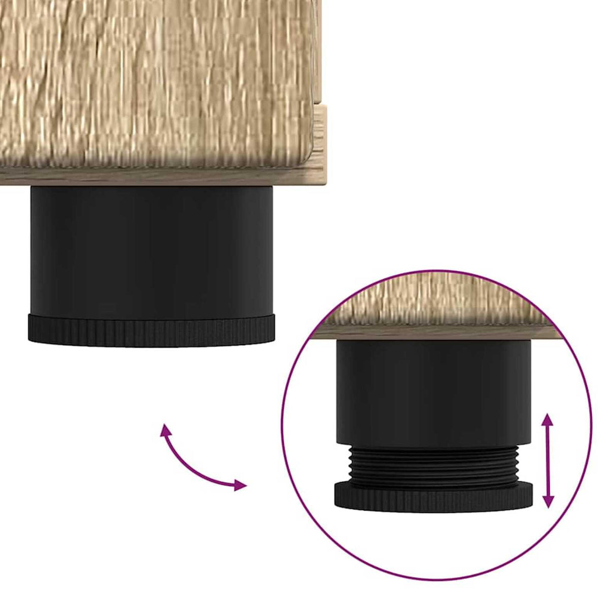 Wooden Sideboard 88.5cm Wide With 3 Doors And 2 Drawers - Vantage Home