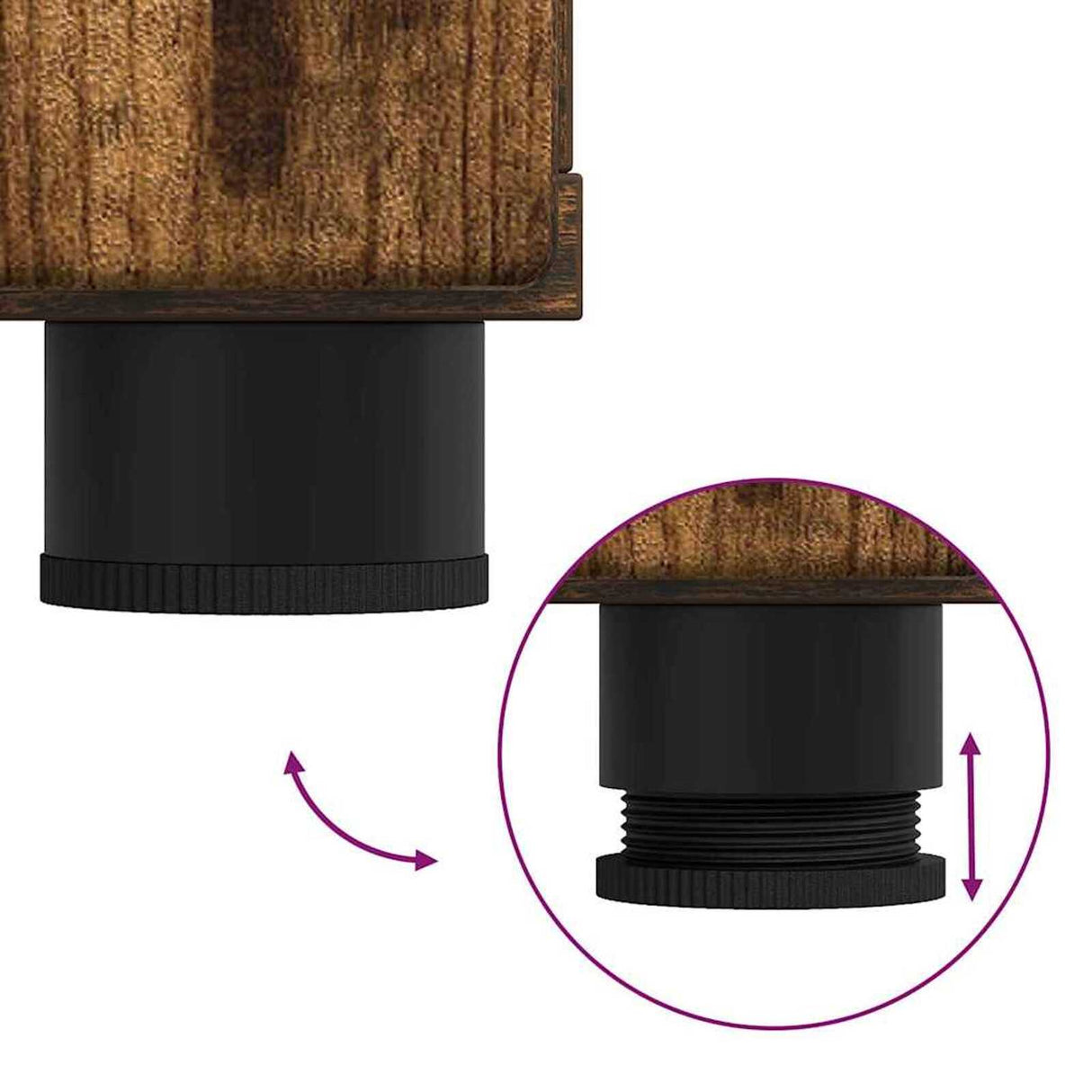 Wooden Sideboard 88.5cm Wide With 3 Doors And 2 Drawers - Vantage Home