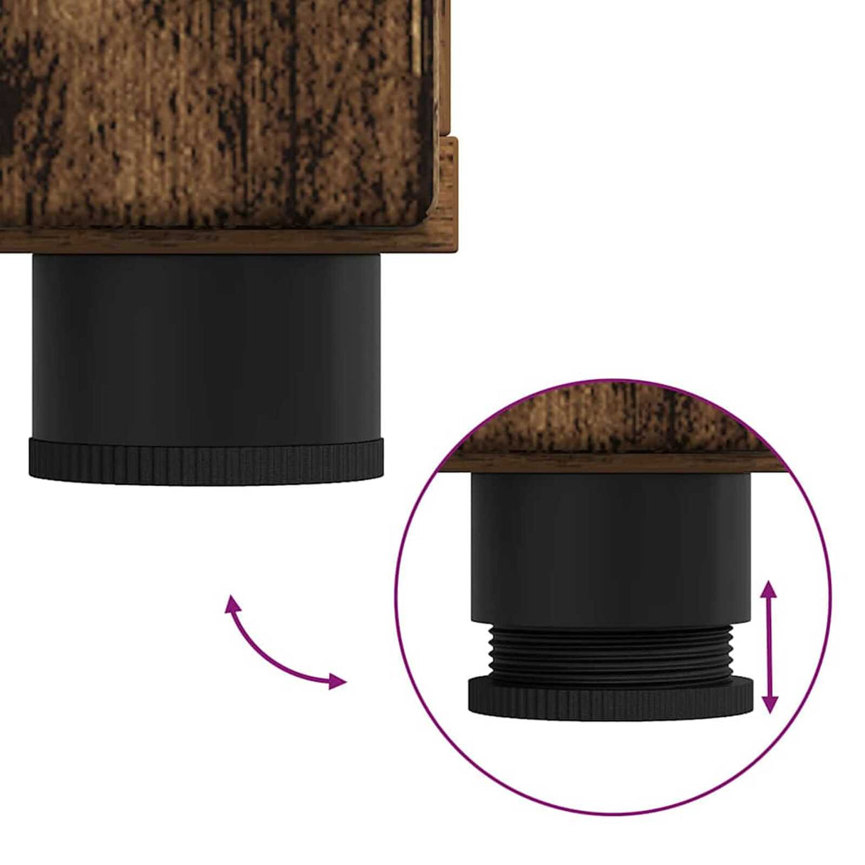 Wooden Sideboard 88.5cm Wide With 3 Doors And 2 Drawers - Vantage Home