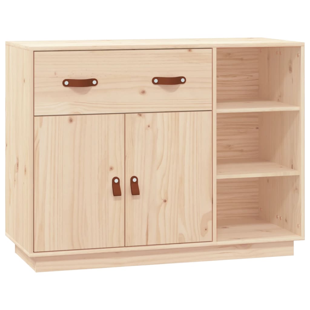 Wooden Sideboard 98.5cm Wide With 2 Doors 1 Drawer - Vantage Home