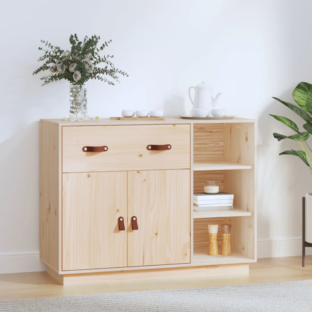 Wooden Sideboard 98.5cm Wide With 2 Doors 1 Drawer - Vantage Home