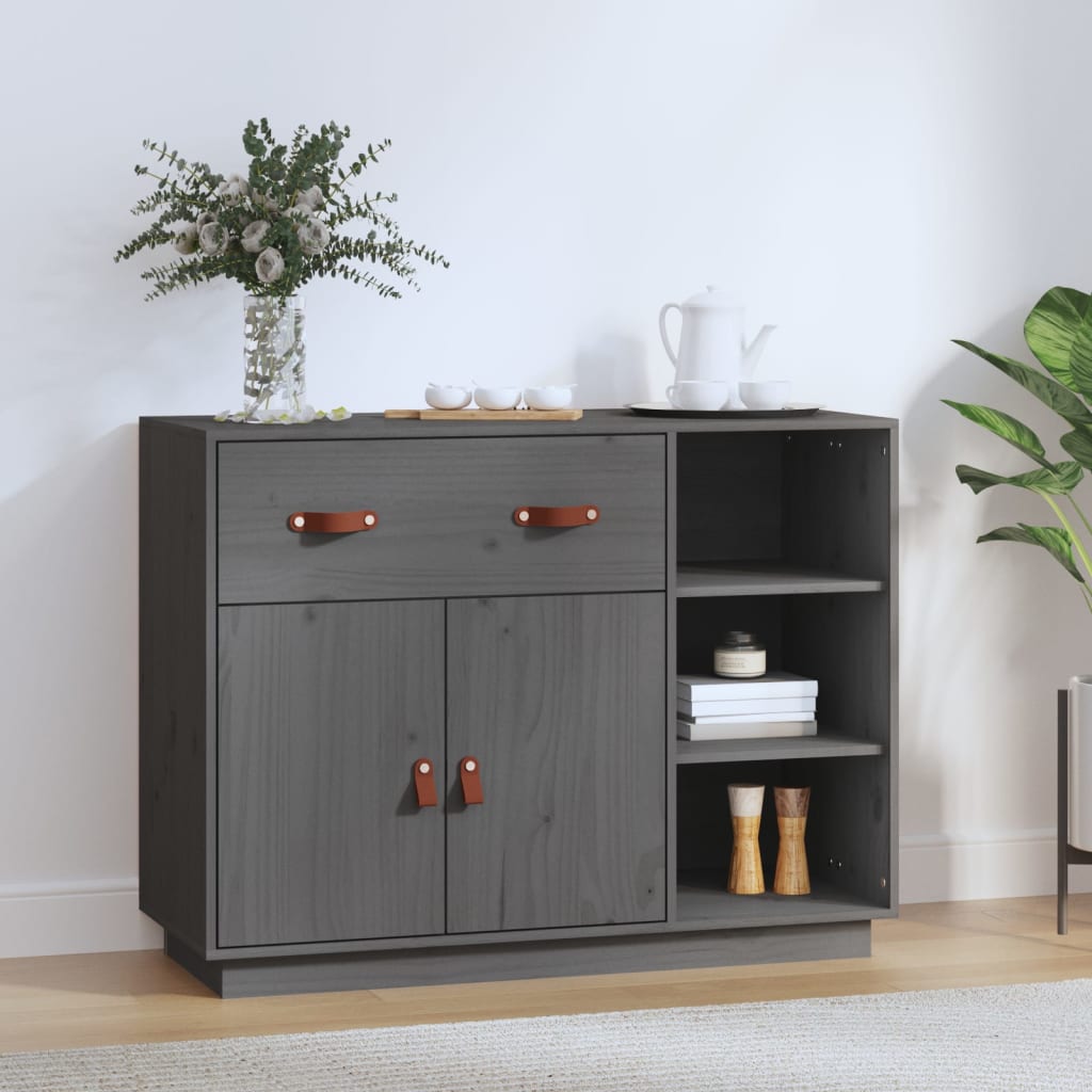 Wooden Sideboard 98.5cm Wide With 2 Doors 1 Drawer - Vantage Home