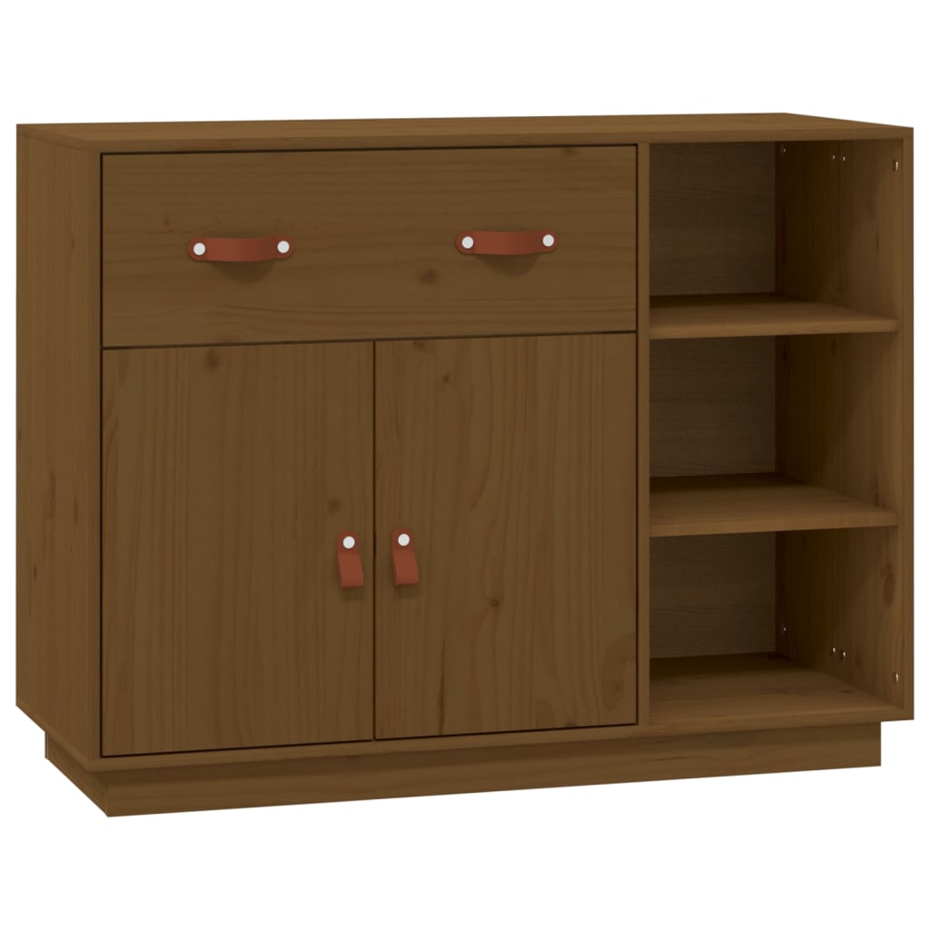 Wooden Sideboard 98.5cm Wide With 2 Doors 1 Drawer - Vantage Home