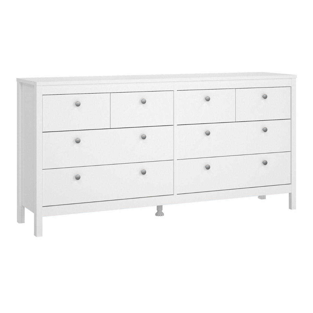 Wooden Sideboard Wide With 8 Drawers Double Dresser - Madrid