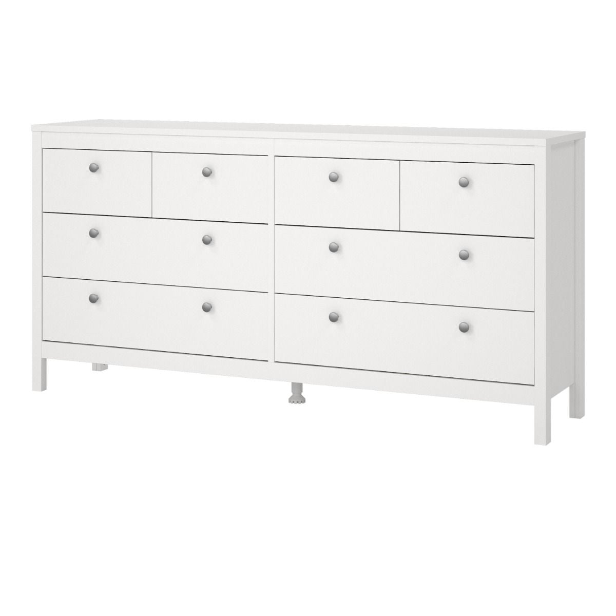 Wooden Sideboard Wide With 8 Drawers Double Dresser - Madrid