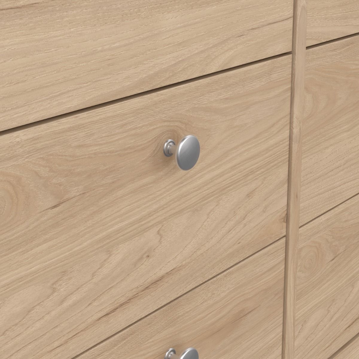 Wooden Sideboard Wide With 8 Drawers Double Dresser - Madrid