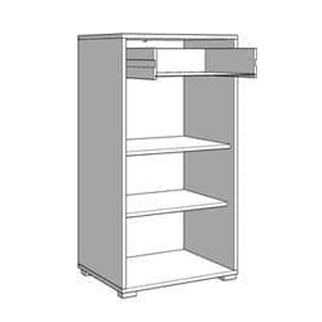 Wooden Sideboard With 1 Door And 1 Drawer - Lititz