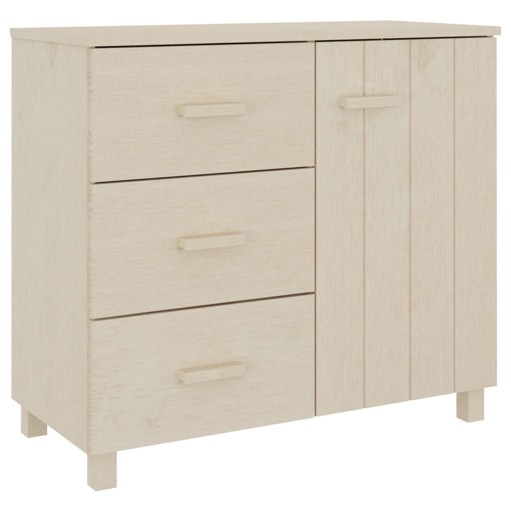 Wooden Sideboard With 1 Door And 3 Drawers - Hamar