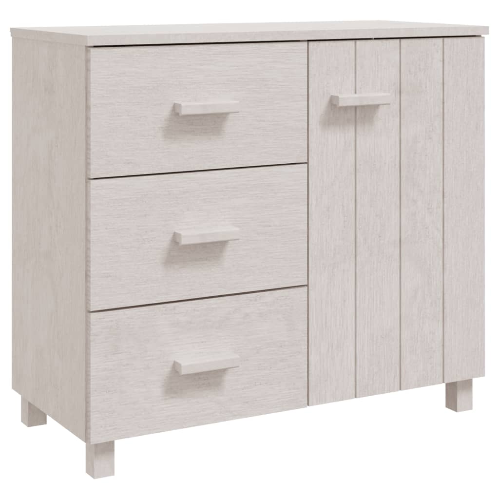 Wooden Sideboard With 1 Door And 3 Drawers - Hamar