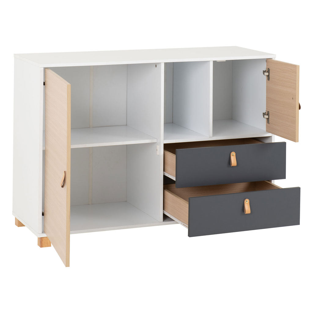 Wooden Sideboard With 2 Door And 2 Drawer - Brooklyn