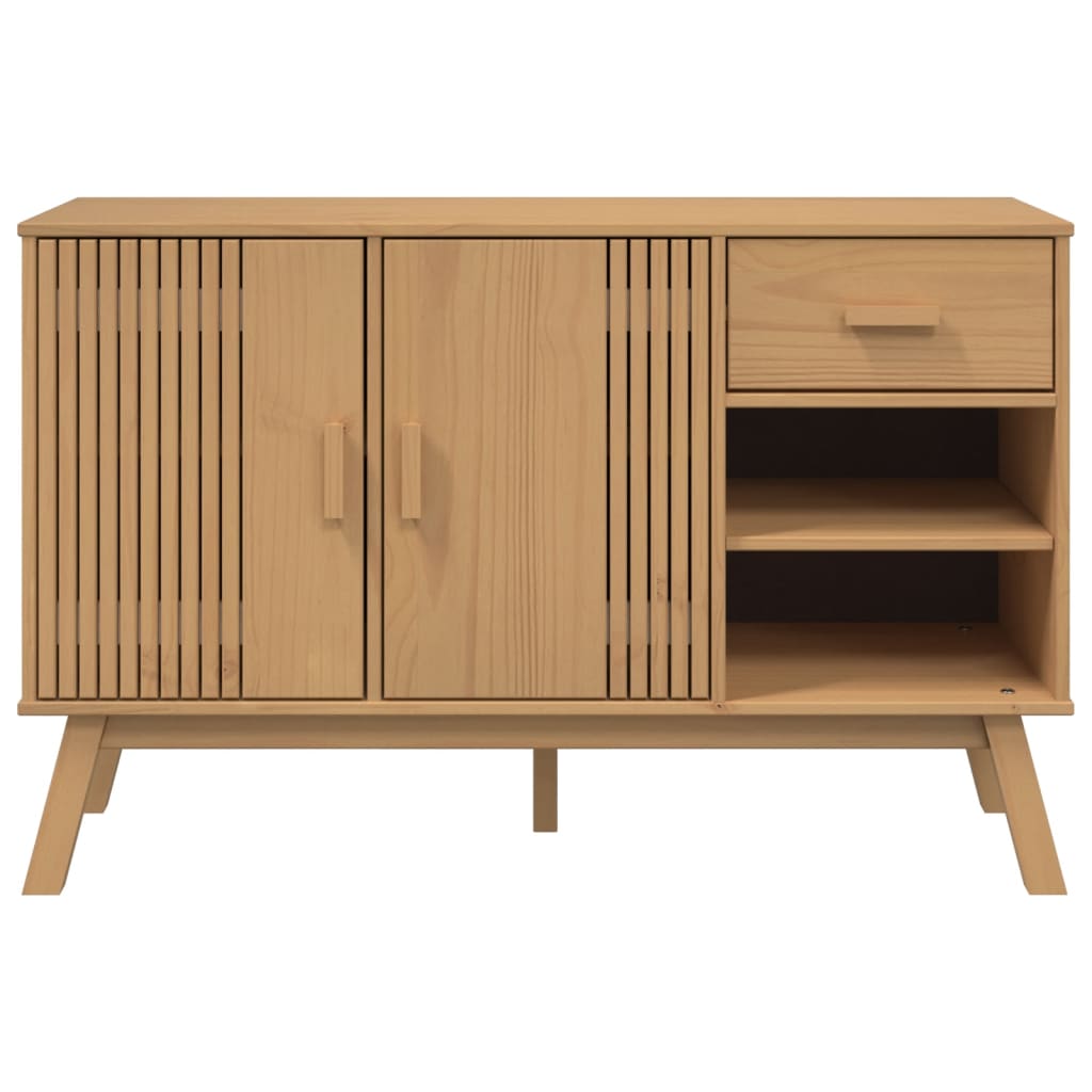 Wooden Sideboard With 2 Doors And 1 Drawer - Olden