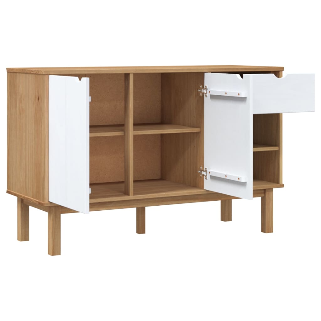 Wooden Sideboard With 2 Doors And 1 Drawer - Otta