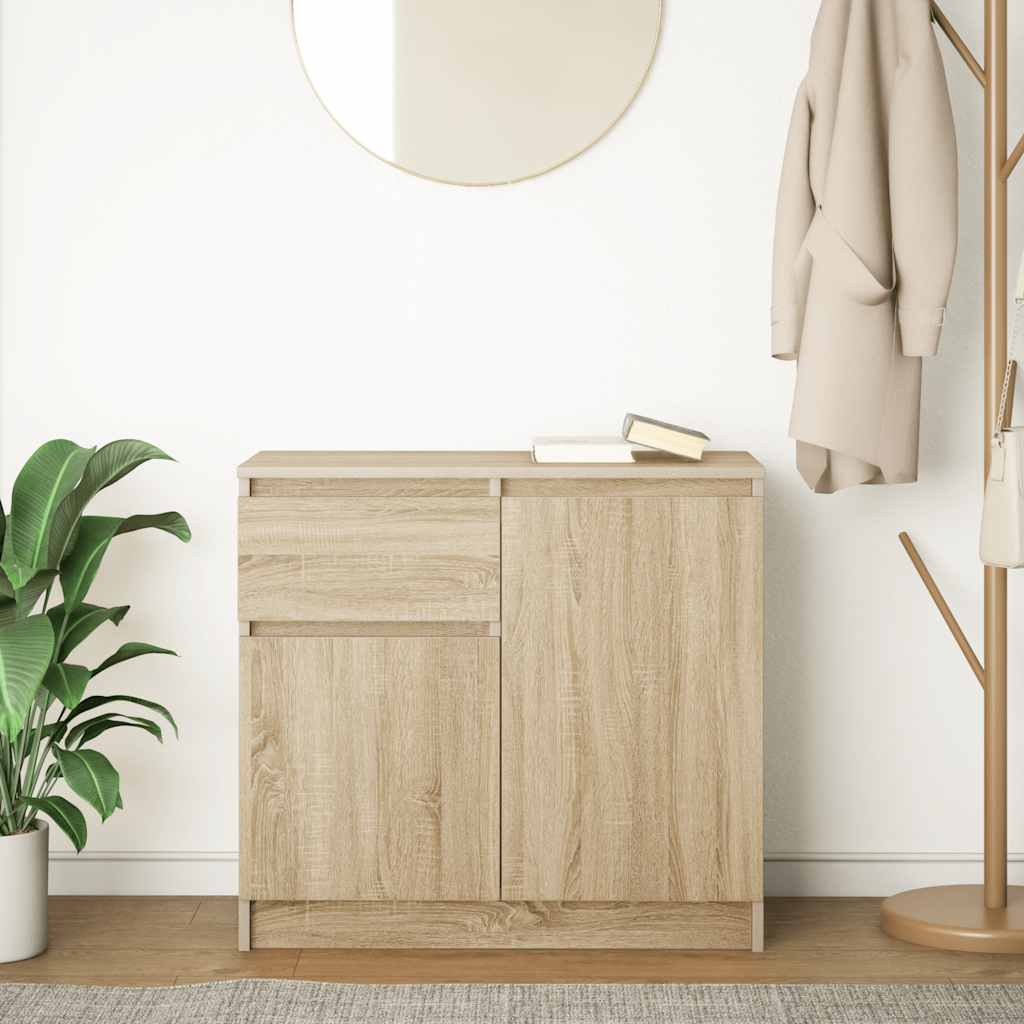 Wooden Sideboard With 2 Doors And 1 Drawer - Vantage Home