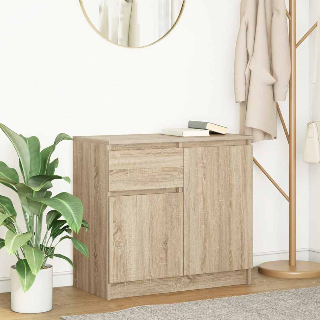 Wooden Sideboard With 2 Doors And 1 Drawer - Vantage Home